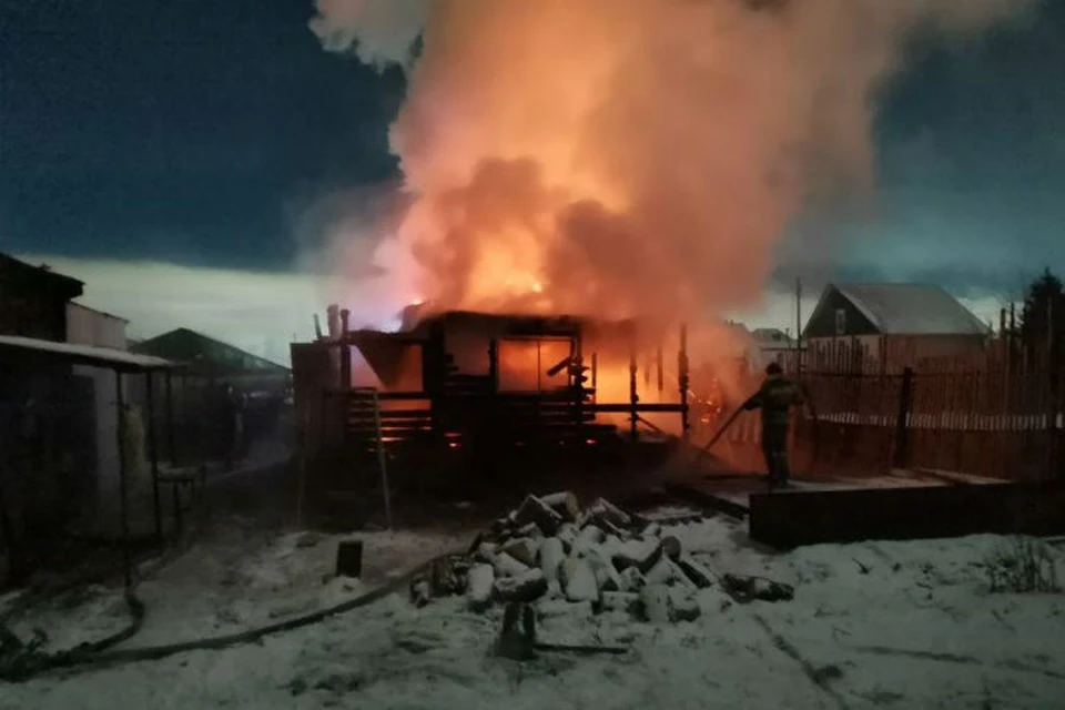 Пожар в Ангарске.