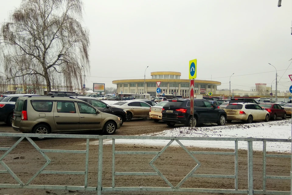 Новогодние пробки в Липецке