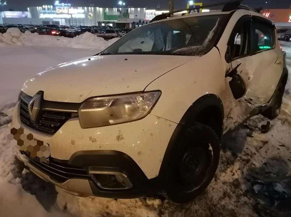 Сразу несколько машин получили серьезные повреждения