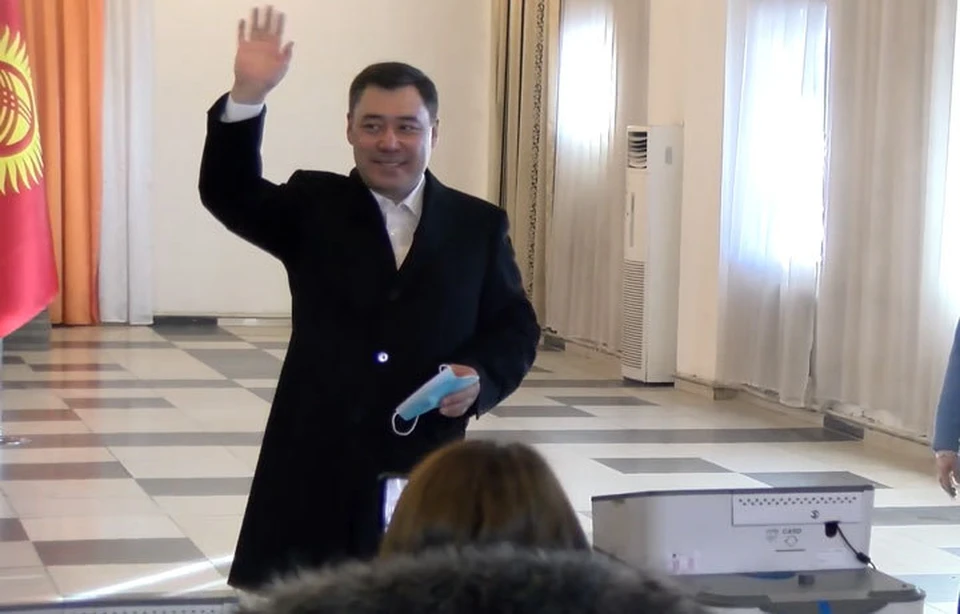 Садыр Жапаров проголосовал на выборах президента.