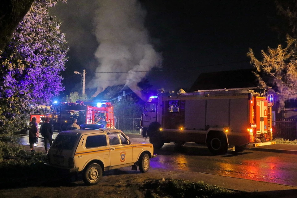 Мужчина погиб в пожаре в одной из деревень Смоленской области. Фото: ГУ МЧС России по Смоленской области.