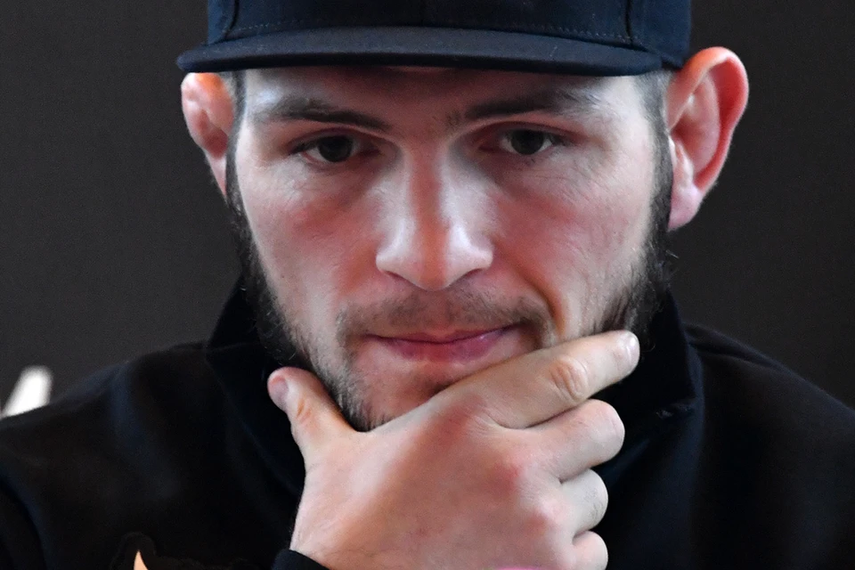 Российский боец смешанного стиля, чемпион UFC в легком весе Хабиб Нурмагомедов