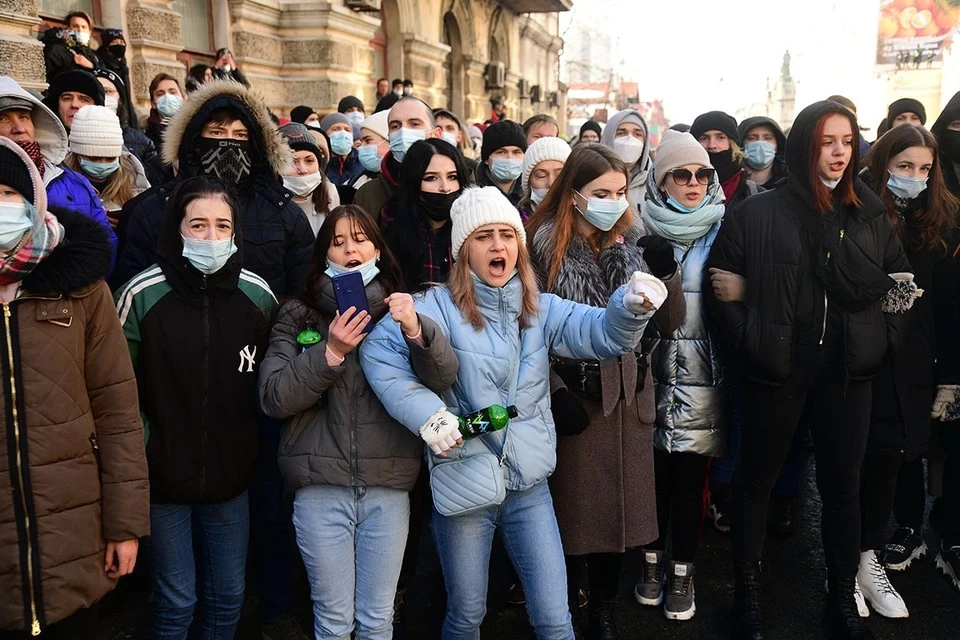 В Москве возбудили дело о нарушении санитарных норм после незаконной акции. Фото: Дмитрий Ефремов/ТАСС