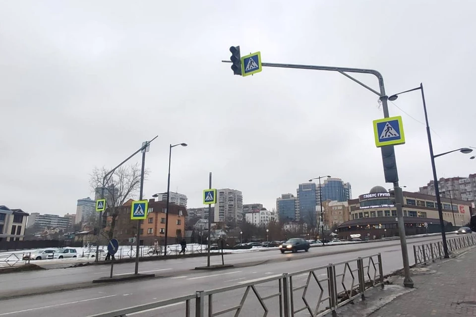 В Липецке появился новый светофор