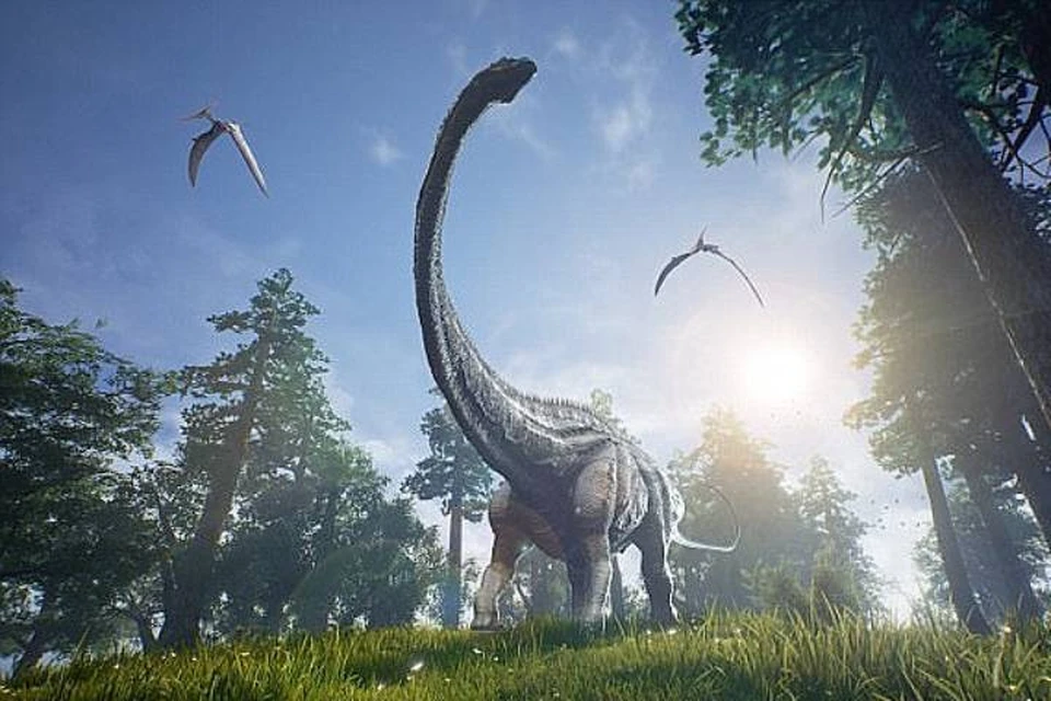 Титанозавры были огромными животными с очень маленьким мозгом. Ничем особенным не занимались - только ели.