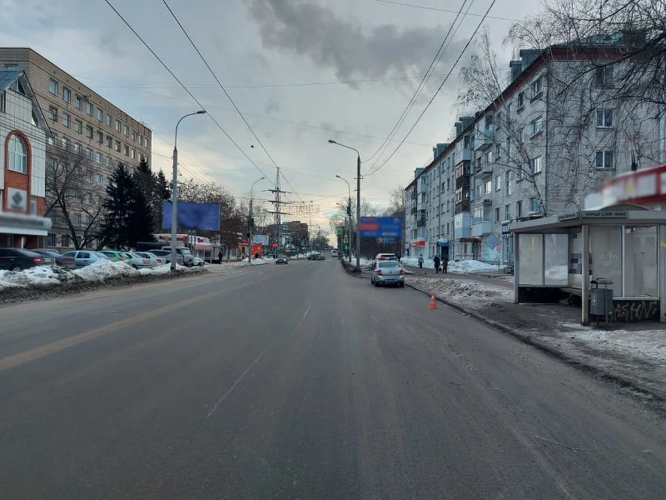 Из-за торопливости водителя пострадала юная девочка. Фото: пресс-служба УМВД России по Томской области.