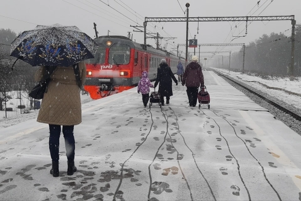 Из-за снегопада в некоторых электричках Владивостока увеличат количество вагонов