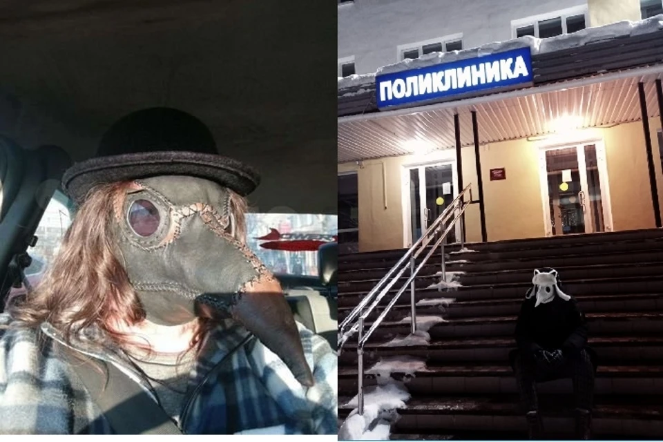 Человека в приметной маске часто видят в Первомайском округе. Фото: www.avito.ru/ группа "Мурманск"