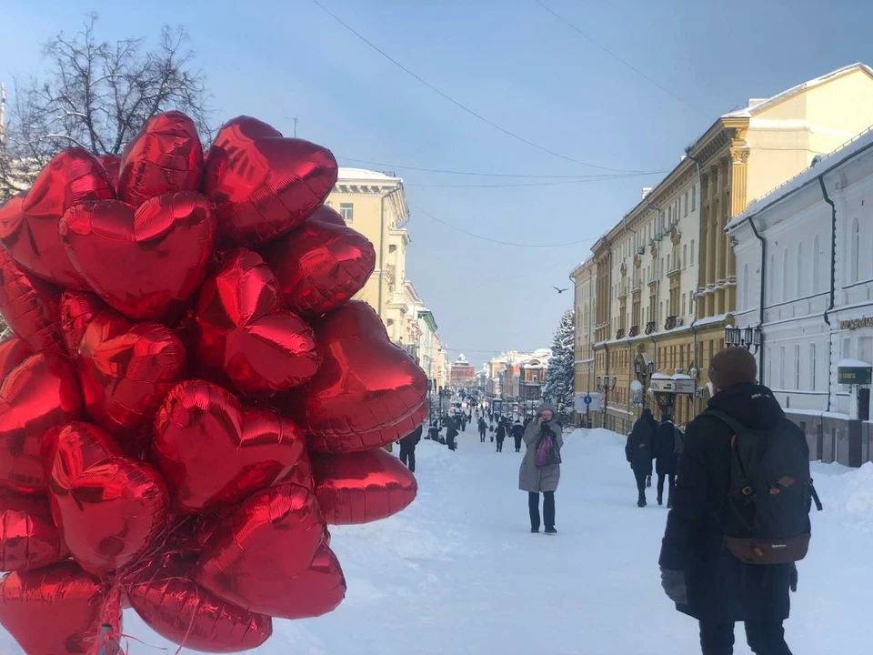 Акция в честь Дня всех влюблённых.