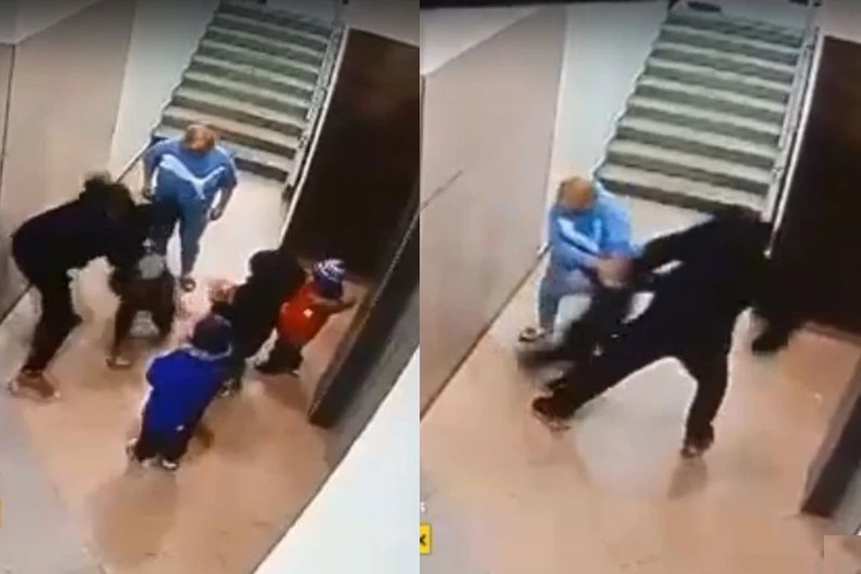 Мужчина приходится детям дедушкой. Фото: Кадр из видео\"Инцидент Новосибирск"
