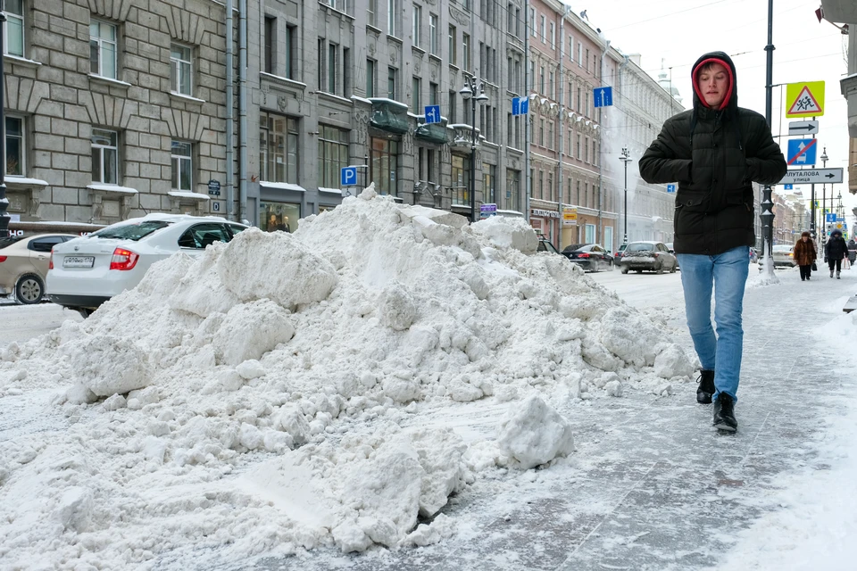 1 куб снега