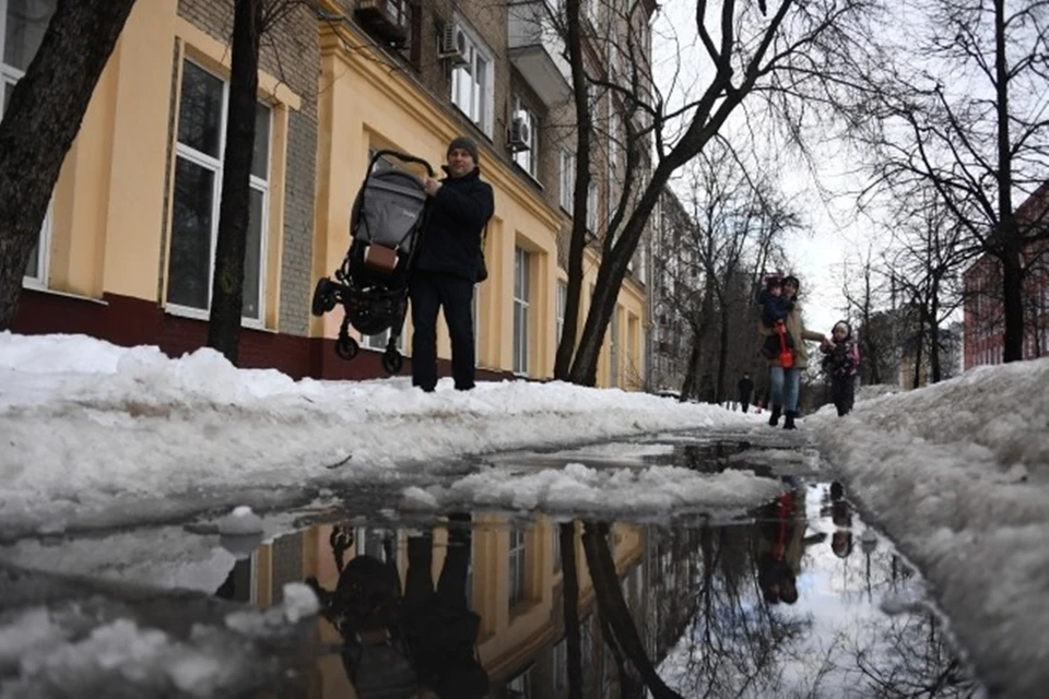 В среду в городе ожидается снег и мокрый снег.