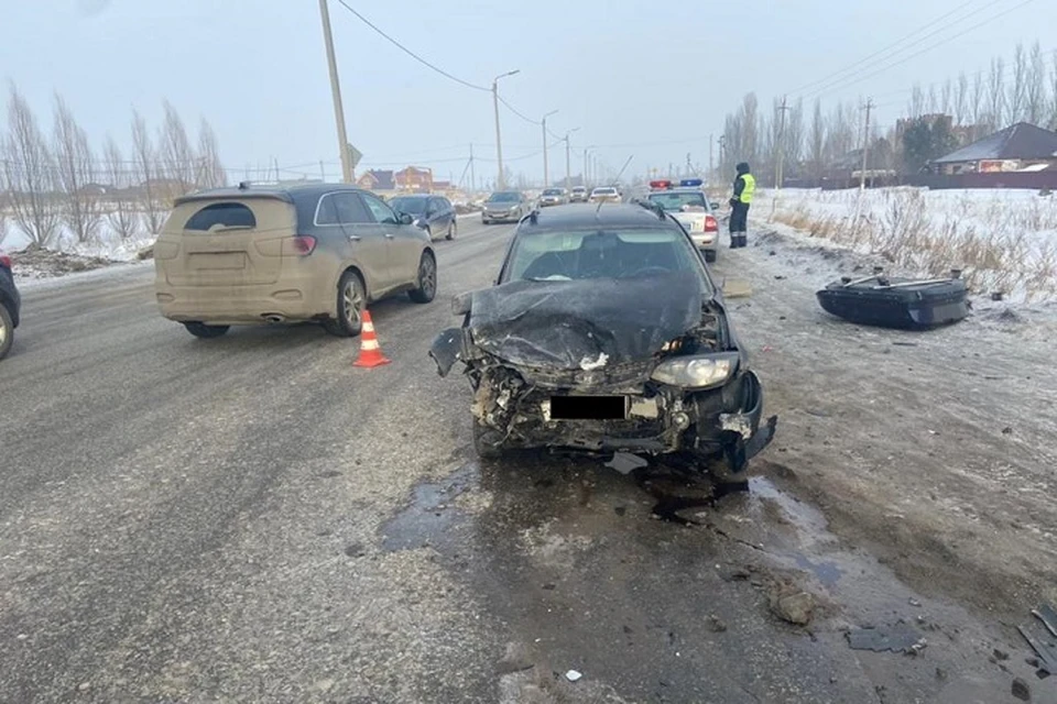 Автомобиль молодой мамы получил значительные повреждения Фото: ГУ МВД по Самарской области