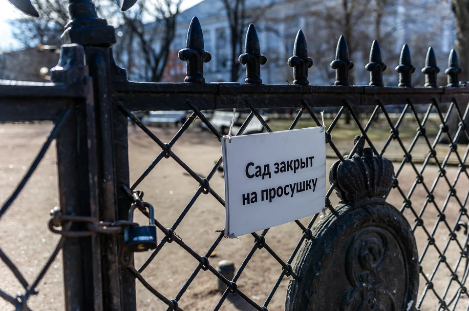 Петербургские сады и парки закроются на просушку с 24 марта