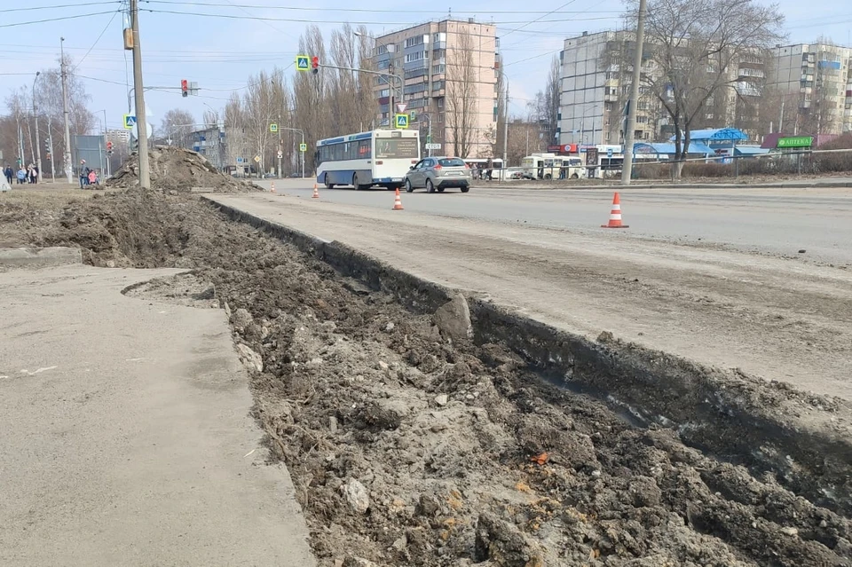 В Липецке начался ремонт на улице Меркулова