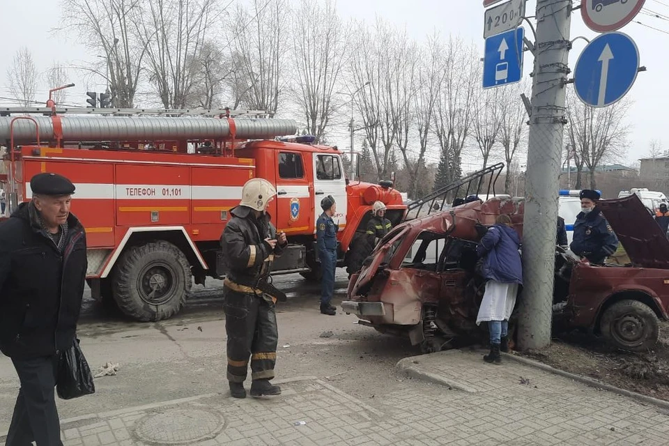 В Новосибирске произошло ДТП, в котором погибли два человека. Фото: Госавтоинспекция по Новосибирску