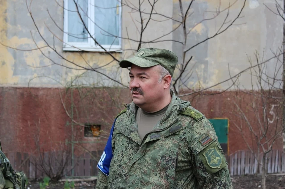 Руслан Якубов дал комментарий по поводу гибели мирного жителя Донецка 14 апреля. Фото: Представительство ДНР в СЦКК