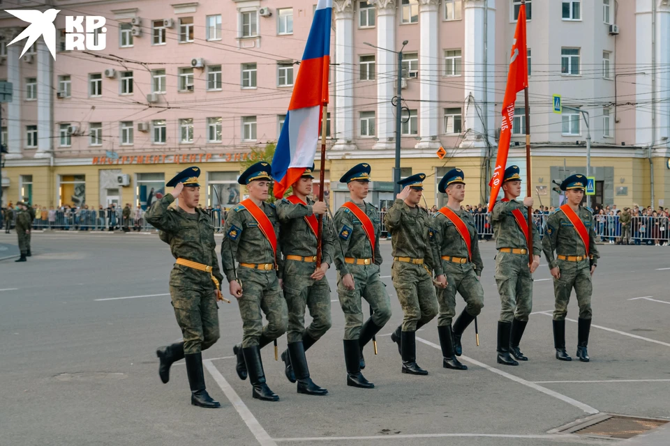 Генеральная репетиция парада в Воронеже