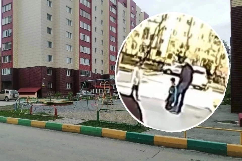Разборки на детской площадке попали на запись видеокамеры домофона. Фото: Анна ПАШАГИНА\ Кадр из видео