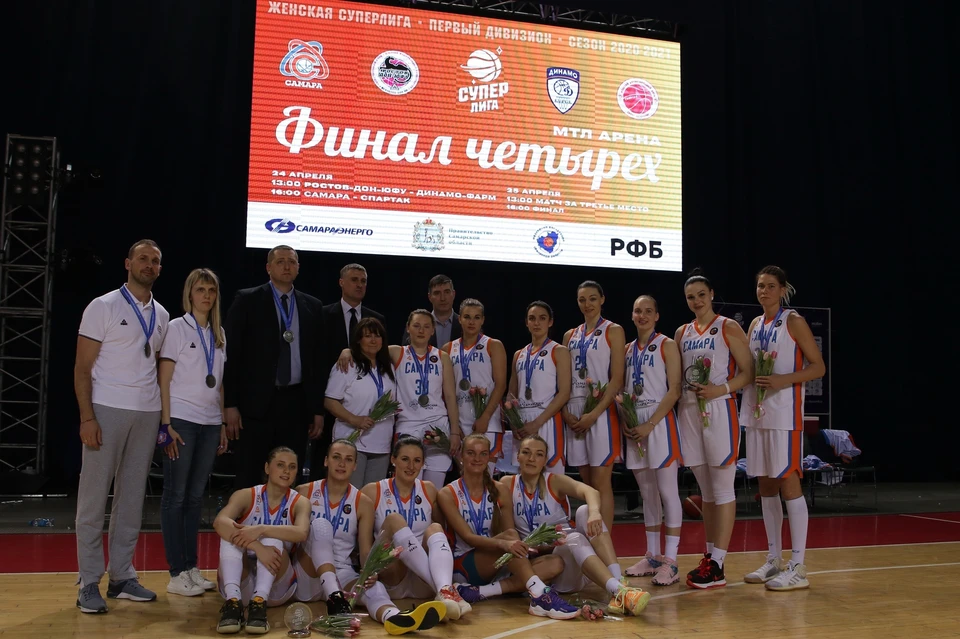 Женская «Самара» в этом сезоне взяла серебро Суперлиги-1. Фото: БК «Самара».