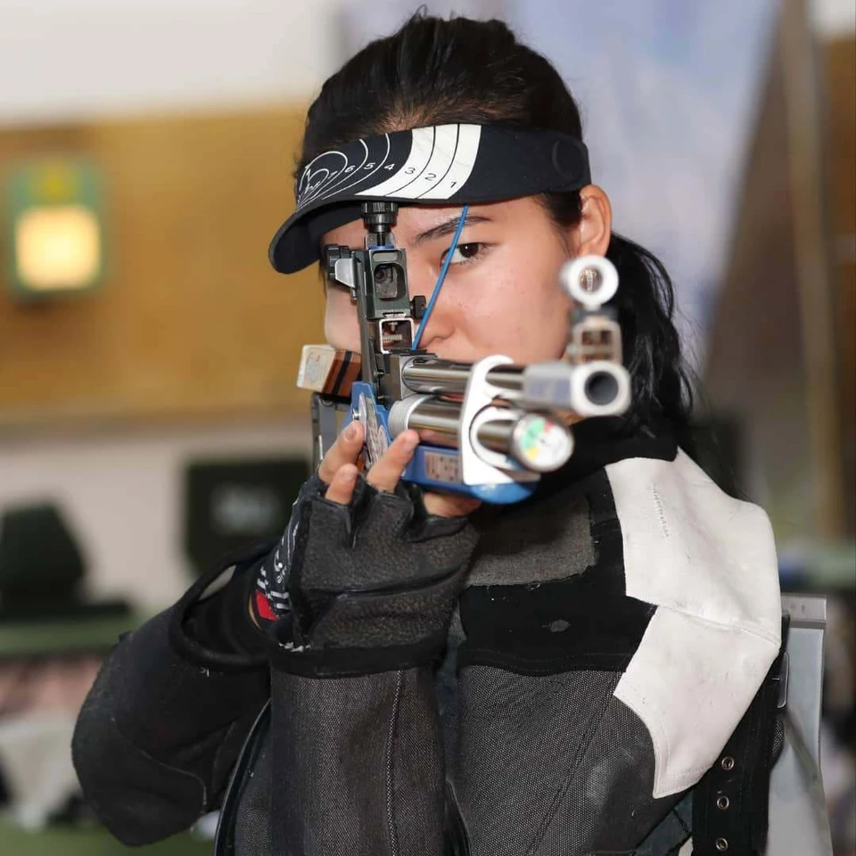 Каныкей - первая спортсменка, получившая лицензию по пулевой стрельбе.