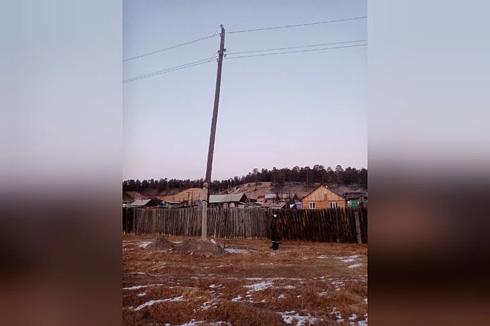 Тот самый столб. Фото: СУ СКР по Бурятии.