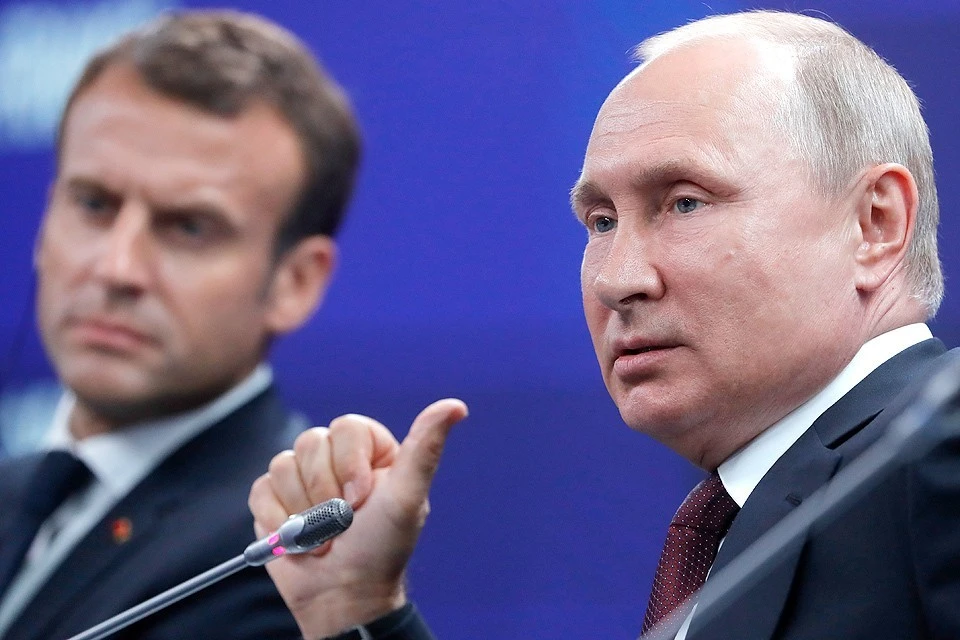 Путин провел телефонный разговор с Макроном Фото: ТАСС