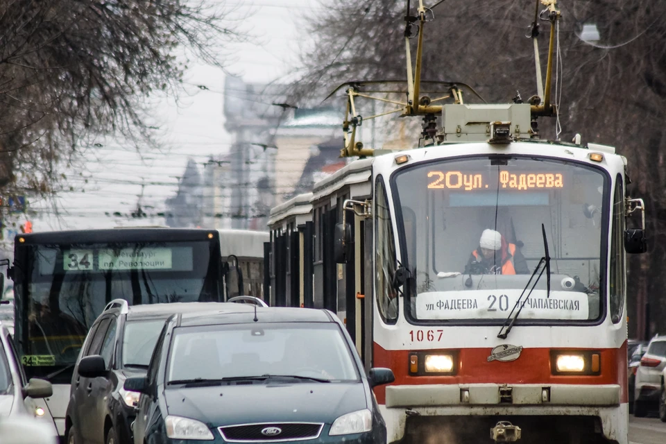 В Самаре останавливалось движение трамваев