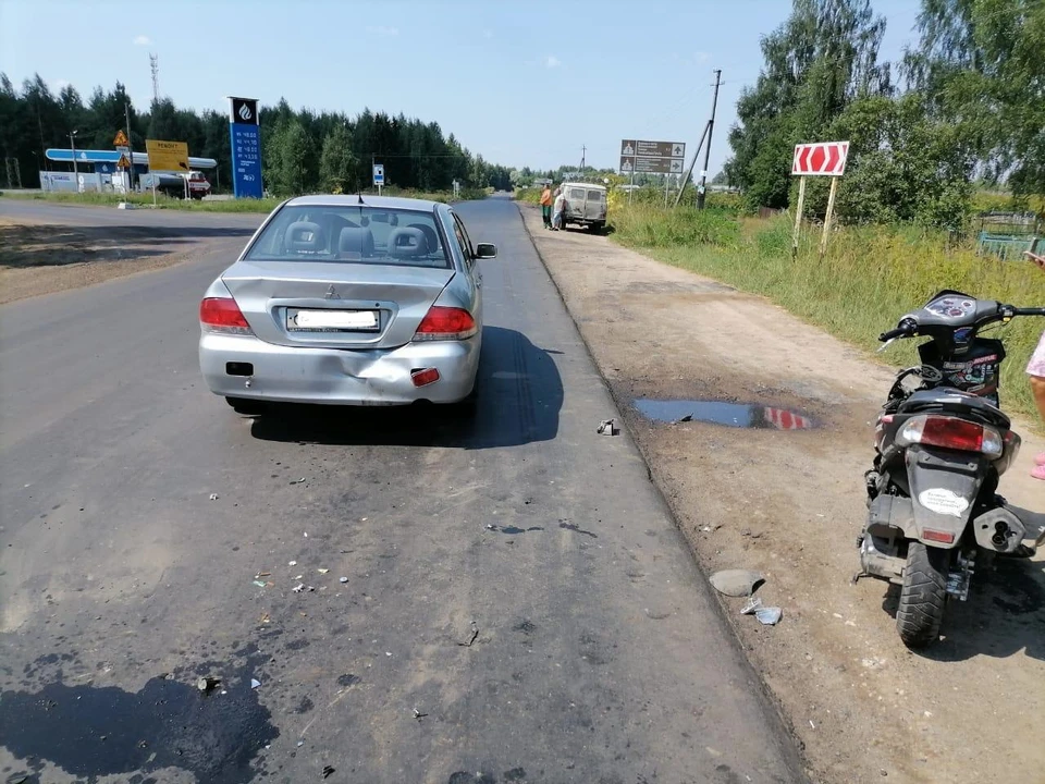 Скутер поместили на спецстоянку Фото: УГИБДД России по Тверской области