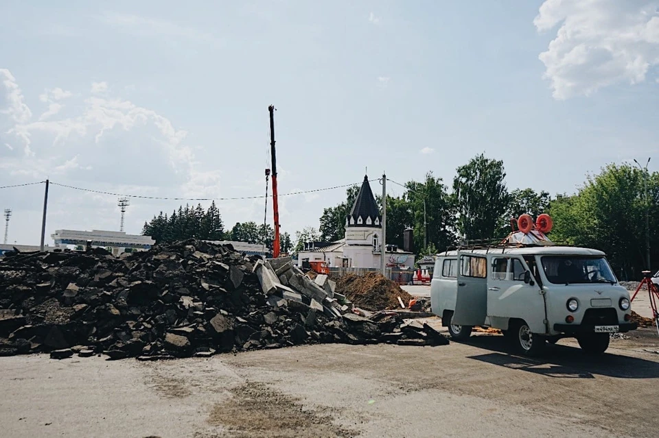 Реконструкция площади Маршала Жукова в Орле. Фото: https://vk.com/parakhin_yuri