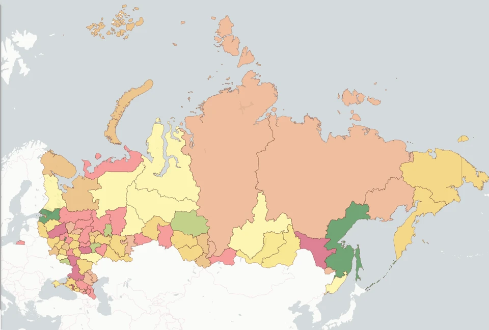 Судя по составленной на основе рейтинга карте, Удмуртия - довольно «зеленый» регион. Фото: Greenpeace