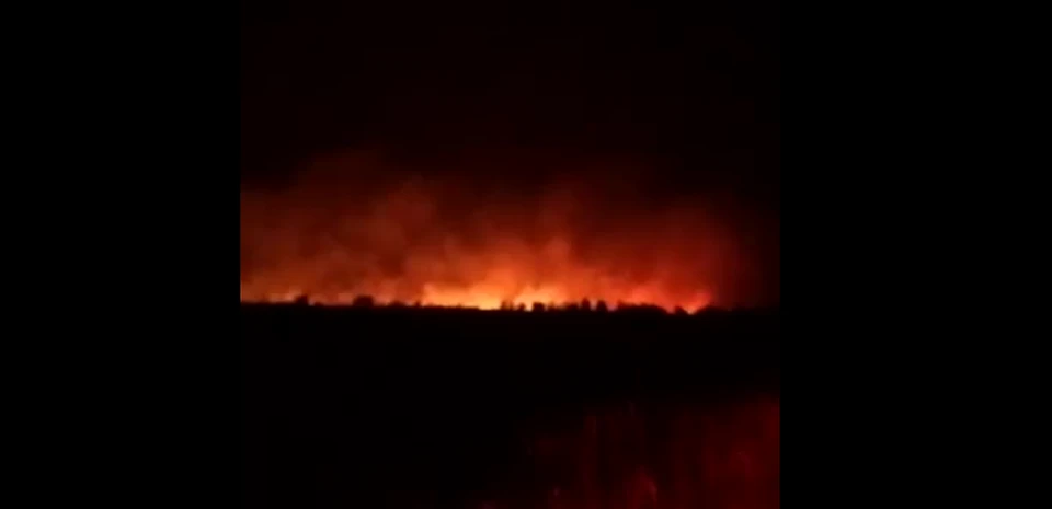 Жители Вязовки боялись, что огонь перекинется на село