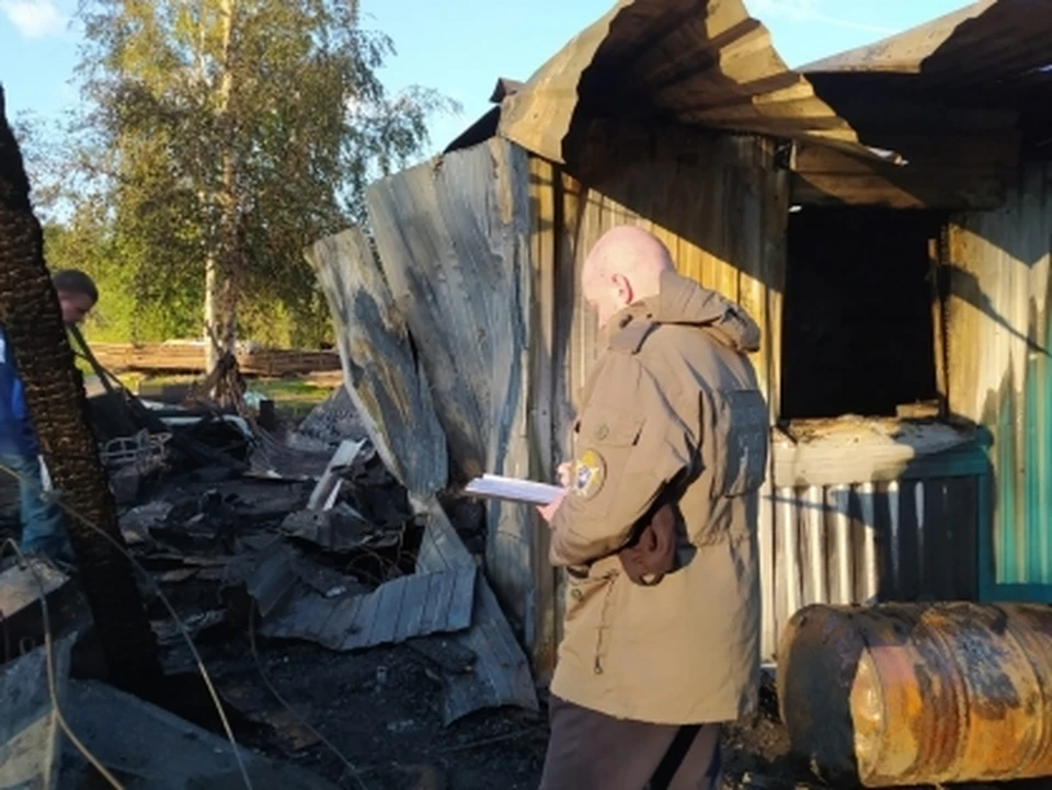 В Югре двое мужчин сгорели при пожаре в частном доме Фото: СУ СК РФ по ХМАО-Югре