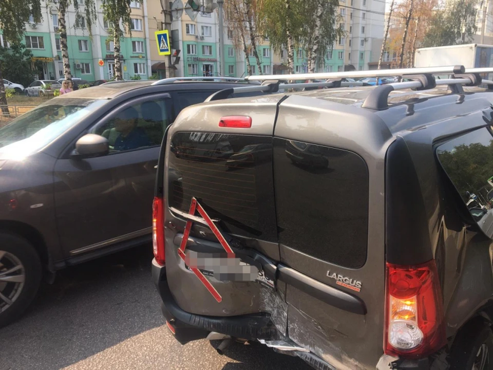 Багажник "Лады" после ДТП.