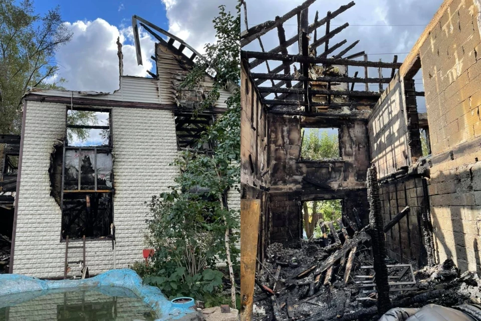 Дом семьи художников полностью сгорел Фото: facebook.com/vitoulyche