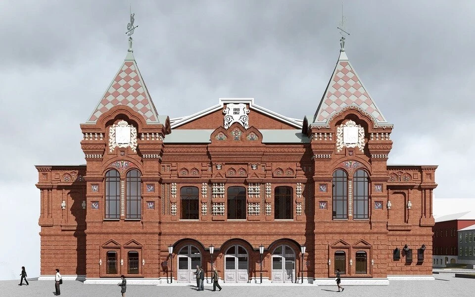 Эскиз фасада самарского драмтеатра после реконструкции. Фото: Дмитрий Орлов