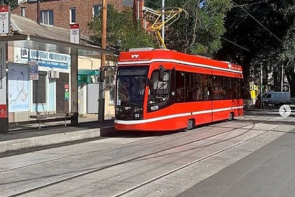 В Таганроге запустили первый обновленный маршрут трамвая. Фото: Инстаграм "Таганрогский трамвай"