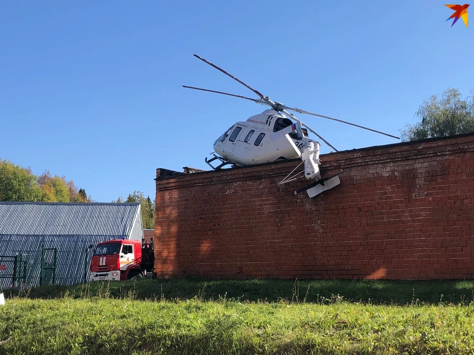 Вертолет упал в Ижевске