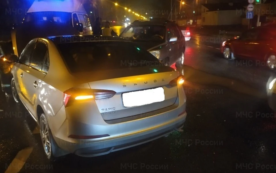 Снимок с места аварии.