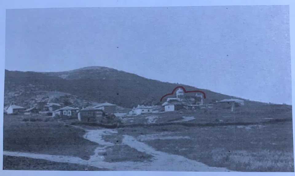 Старинная фотография храма св. вм. Марины