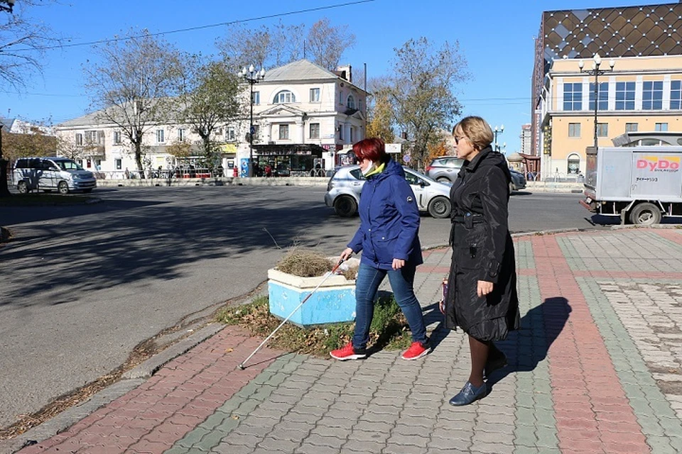 Слабовидящим хабаровчанам неудобно добираться в Фонд социального страхования