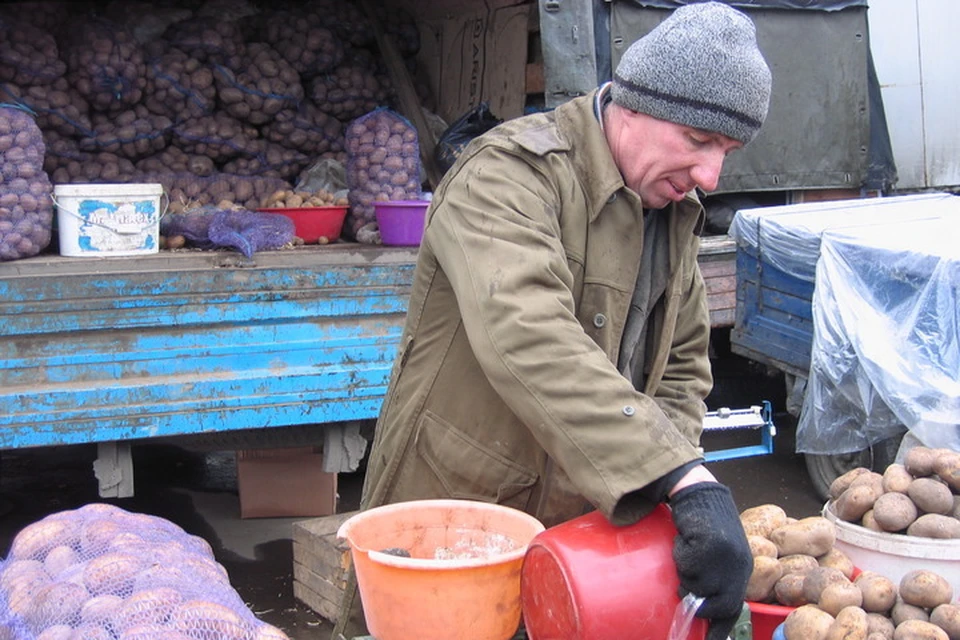 Сейчас самый дешевый картофель в ДНР – белорусский. Он стоит от 45 до 50 рублей