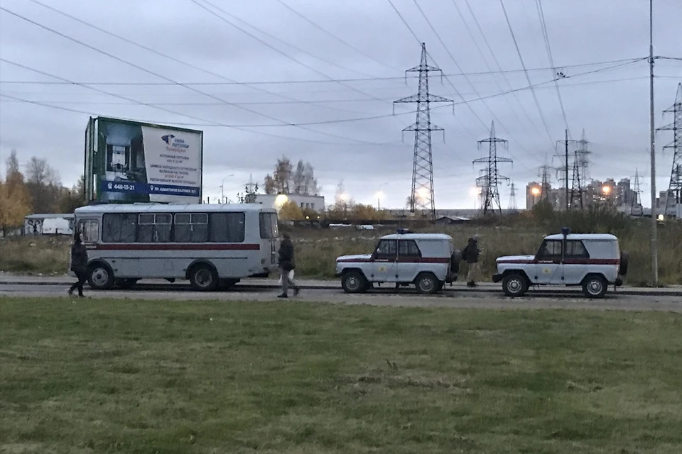 В Мурино опять заметили машины Росгвардии.