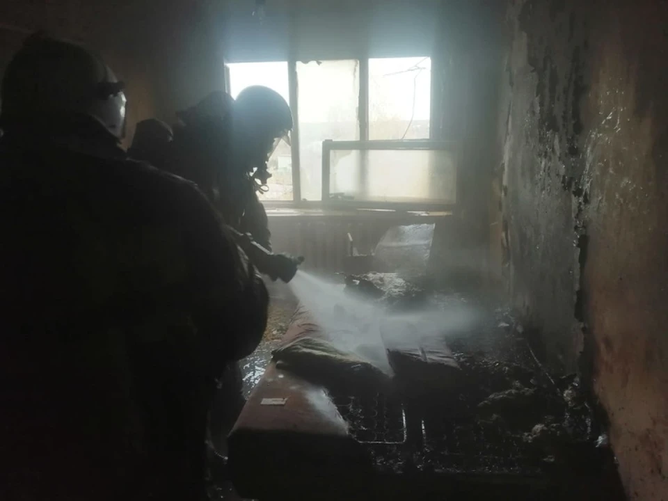 Причина пожара устанавливается