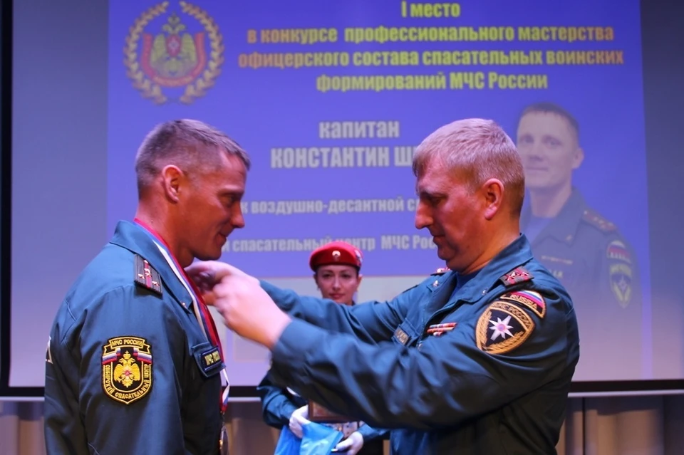 Офицер Сибирского спасательного центра признан лучшим в системе МЧС России. Фото: ГУ МЧС РФ по НСО.