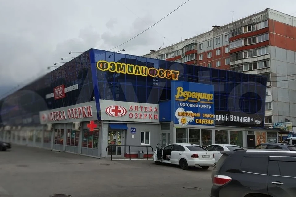 В Новосибирске торговый центр «Вереница», расположенный около зоопарка, продают за 340 миллионов рублей. Фото: avito.ru