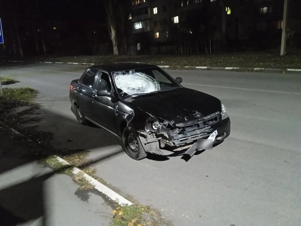 Так выглядела машина, сбившая мальчика, после ДТП. Фото: отдел пропаганды УГИБДД по Ростовской области