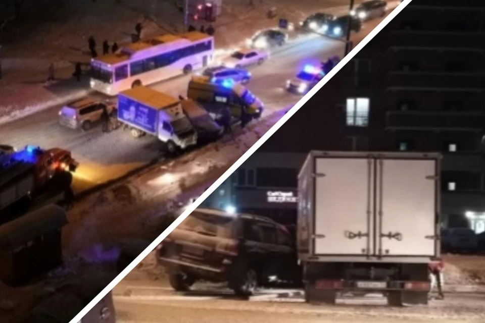 В Новосибирске на Выборной столкнулись «ГАЗель» и внедорожник . Фото: "2ГИС".