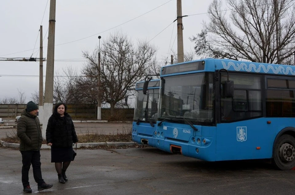 «ЛиАЗы» скоро выйдут на маршруты города. Фото: Администрация города Харцызск