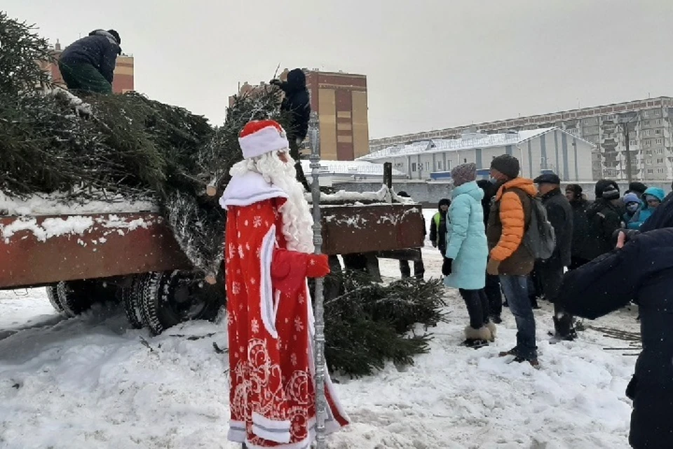 Представителям управляющих компаний и ТСЖ раздал Дед Мороз. Фото: i-ola.ru